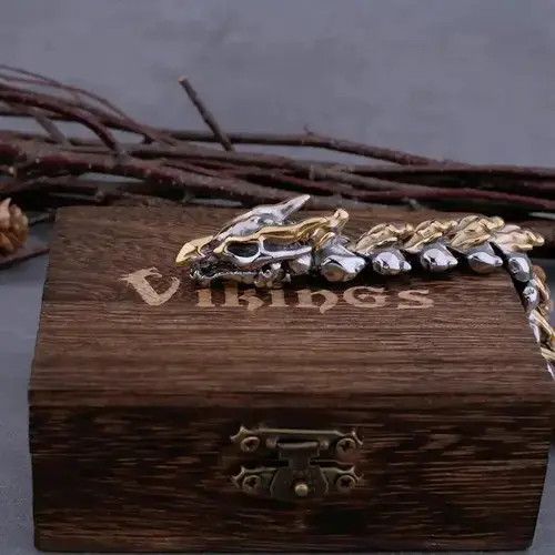Other Vikings Imitation Dragon Bone Bracelet Size ONE SIZE - 2 Thumbnail