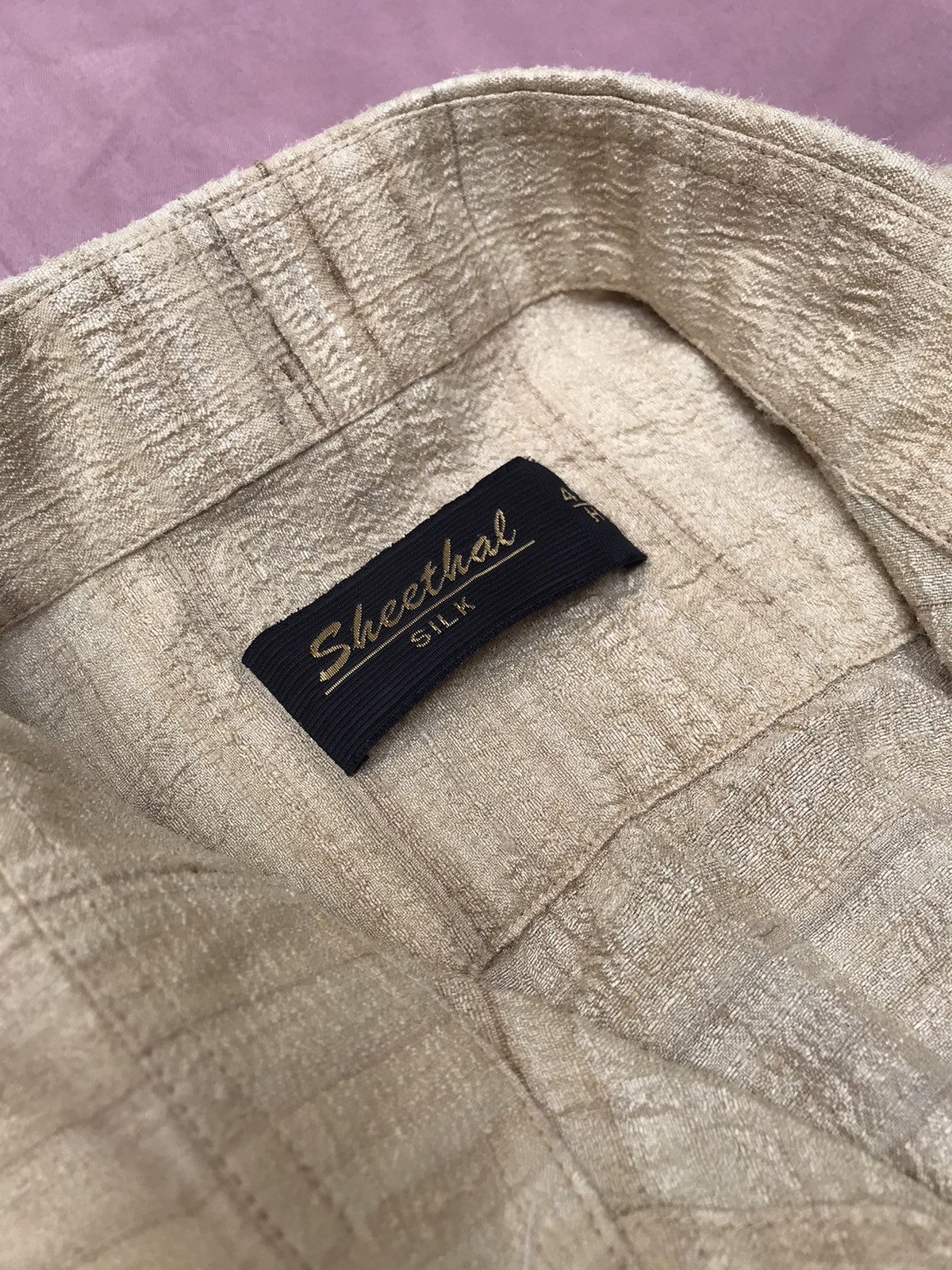 Other PURE RAW SILK TEXTURED CEOPPED SUMMER BUTTON UP Size US S / EU 44-46 / 1 - 1 Thumbnail