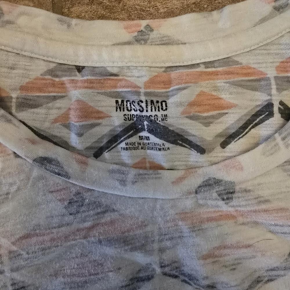 Designer Multicolored Detailed Mossimo Short Sleeve Size M / US 6-8 / IT 42-44 - 3 Thumbnail