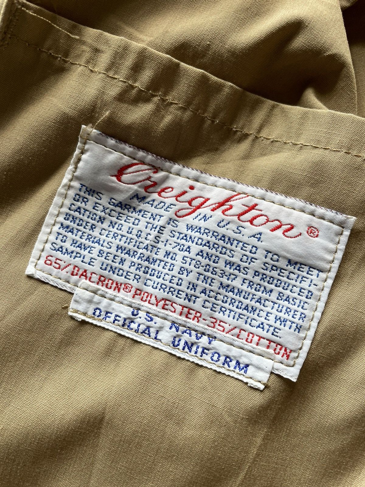 Creighton Vintage 70s Creighton Cropped Boxy Jacket Zip Up Military Size US M / EU 48-50 / 2 - 4 Thumbnail