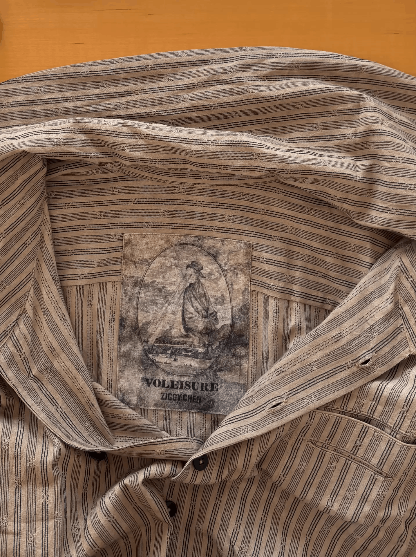 Ziggy Chen Ziggy Chen 25AW Men's Striped Turtleneck Shirt Ｑ21 Size US S / EU 44-46 / 1 - 4 Thumbnail