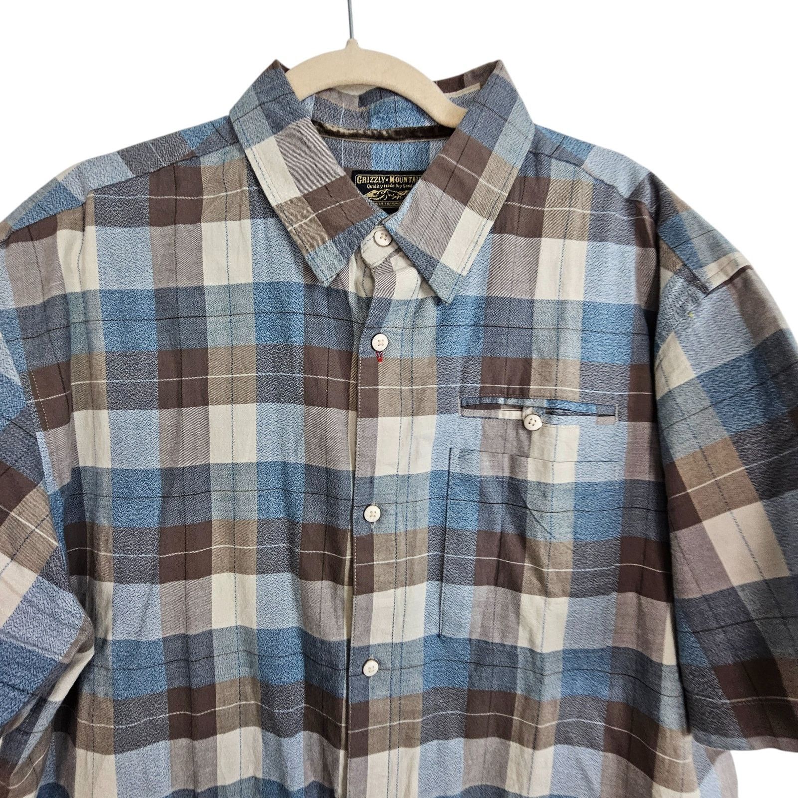 Dakota Grizzly Grizzly Mountain Mens Checker Button Shirt Size XXL Gorpcore Size US XXL / EU 58 / 5 - 2 Thumbnail