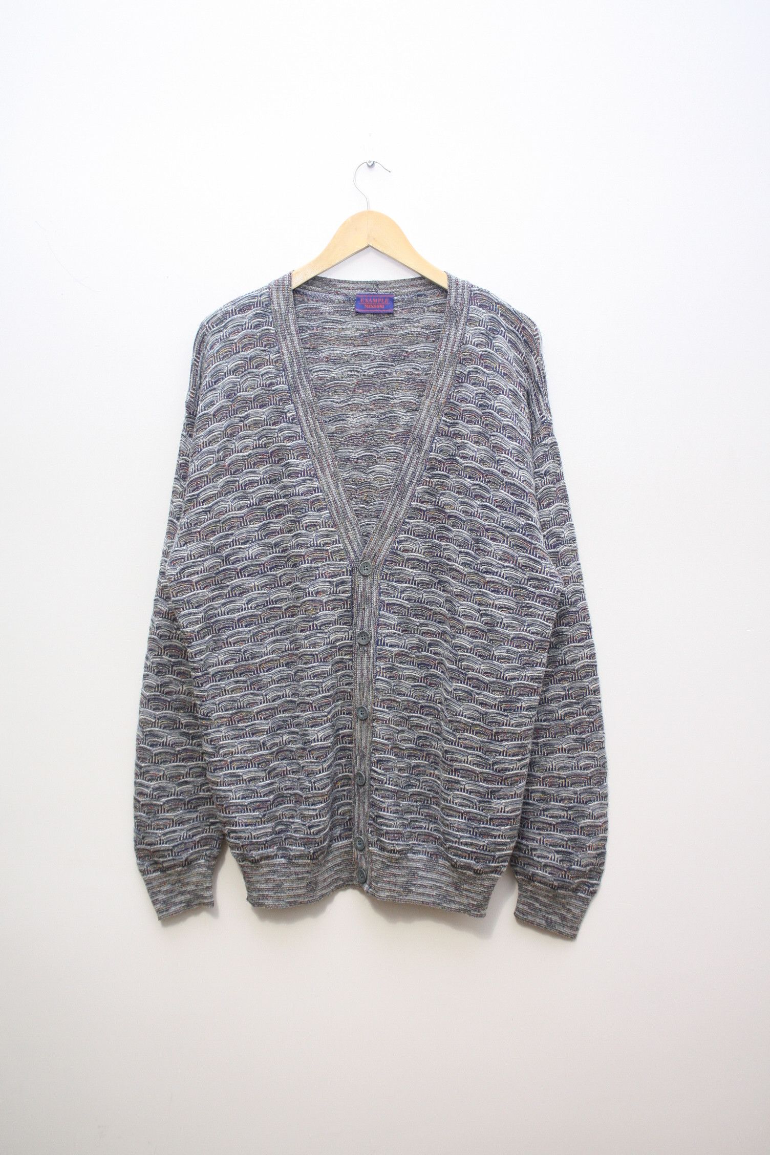 Missoni Missoni Example Vintage Cotton Blend Knitted Cardigan L Size US L / EU 52-54 / 3 - 2 Thumbnail