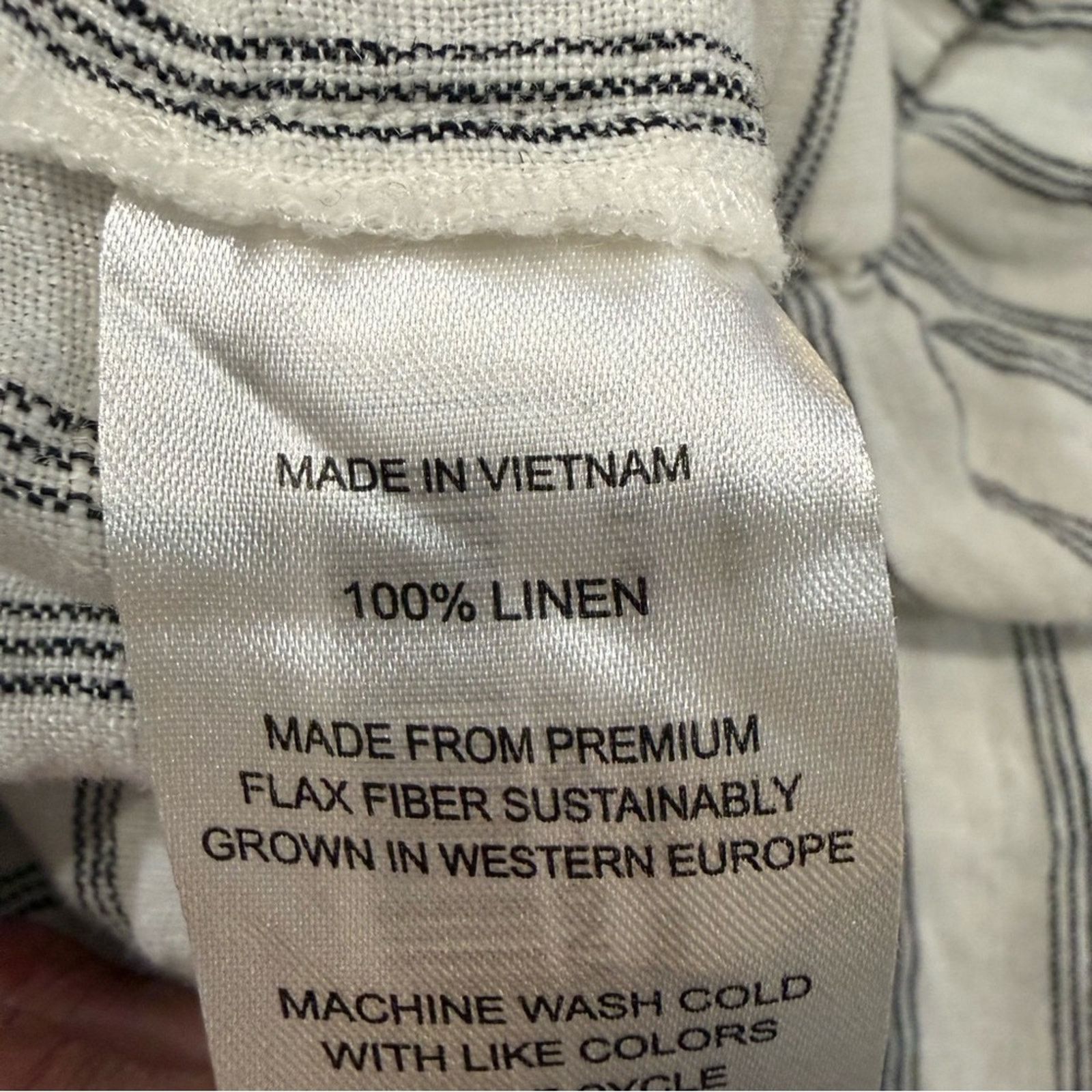 Quince Quince 100% European Linen Tapered Ankle Pants Women’s XL Size 38" / US 16 / IT 52 - 12 Thumbnail