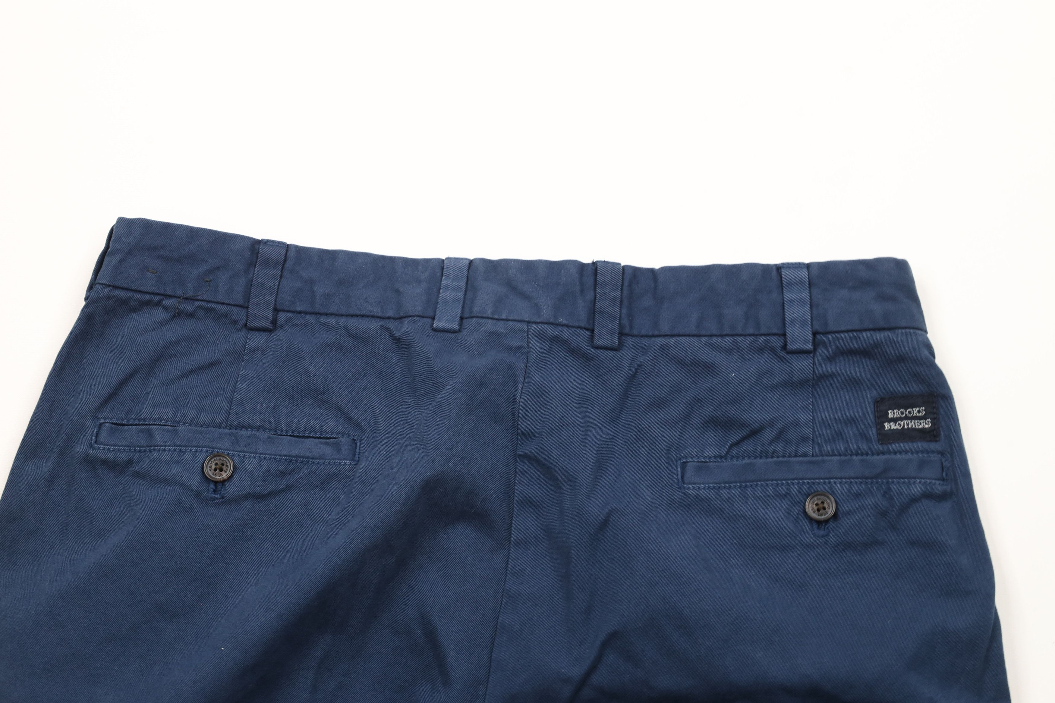 Brooks Brothers × Vintage Vintage Brooks Brothers Bermuda Chino Shorts Blue Cotton Size US 34 / EU 50 - 8 Thumbnail