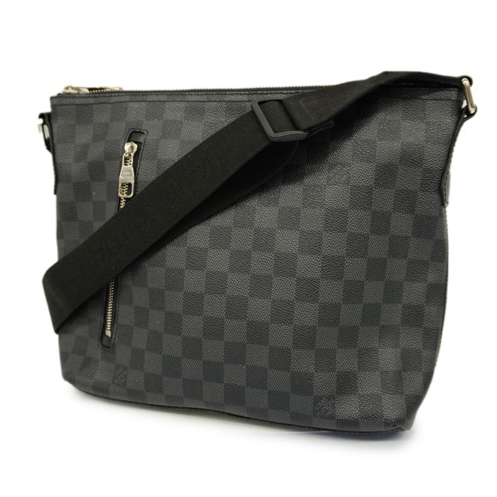 Auth Louis Vuitton Damier Graphite District PM N41028 Men's Shoulder Bag