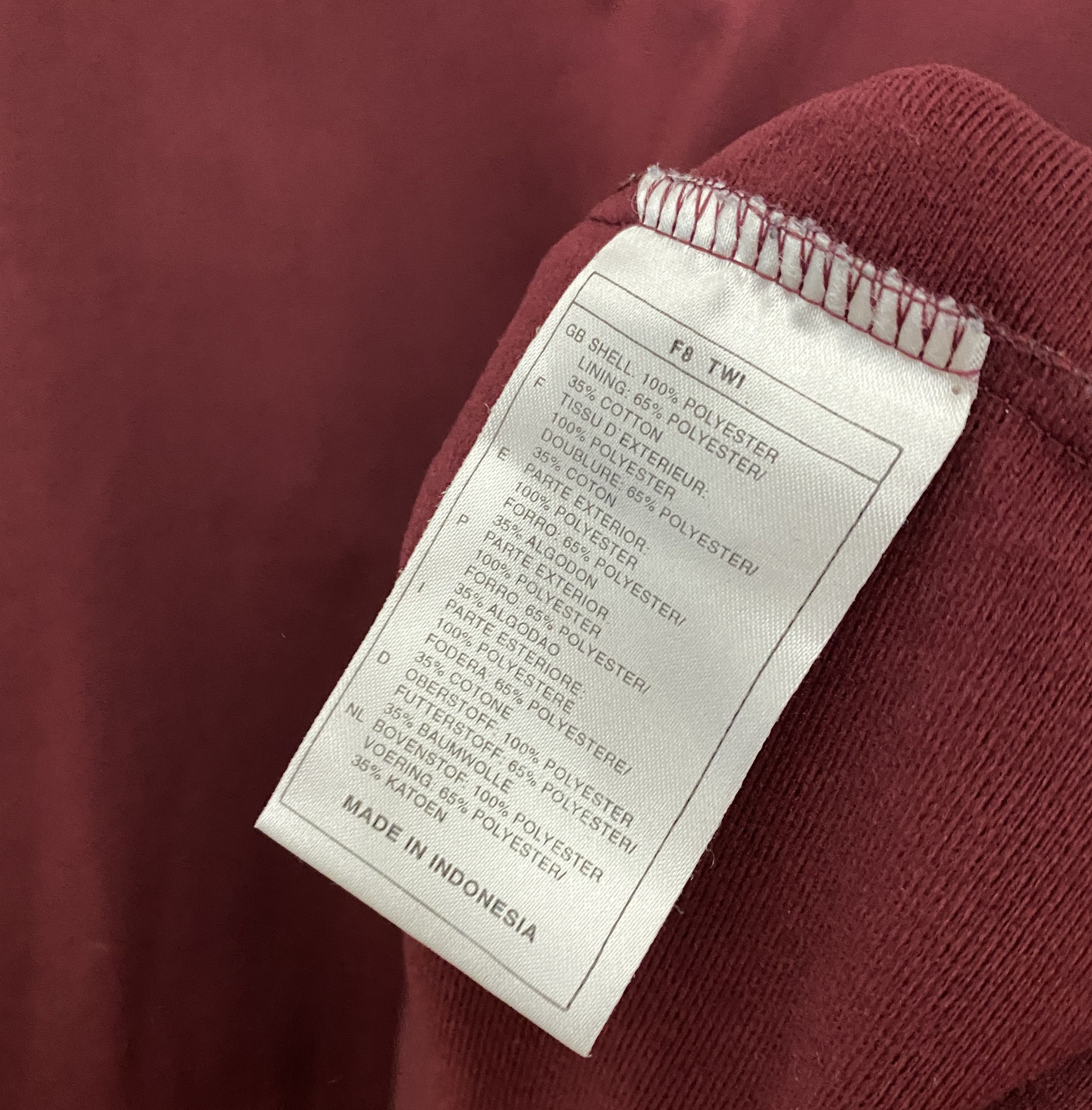 Vintage Vintage Men's Nike Hoodie Center Logo Burgundy Black Size L Size US L / EU 52-54 / 3 - 6 Thumbnail