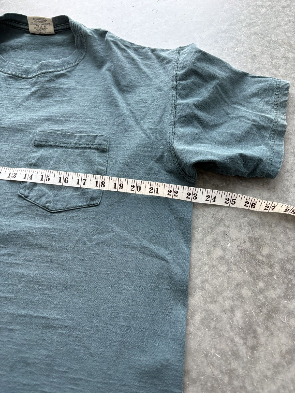 Russell Athletic Vintage Y2K Russell Pro Cotton Pocket Tee Turquoise Size US XL / EU 56 / 4 - 7 Thumbnail