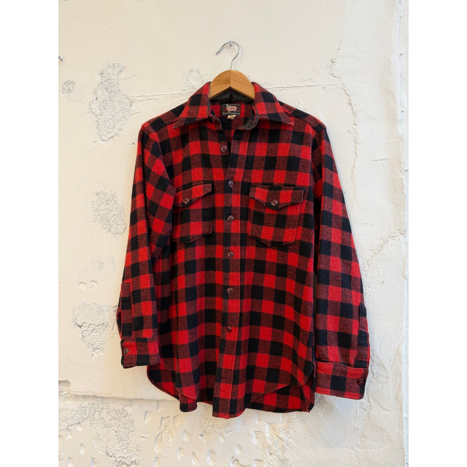 Woolrich Woolen Mills Vintage 40's 50's Woolrich Buffalo Plaid Shirt Jacket Size US S / EU 44-46 / 1 - 1 Thumbnail