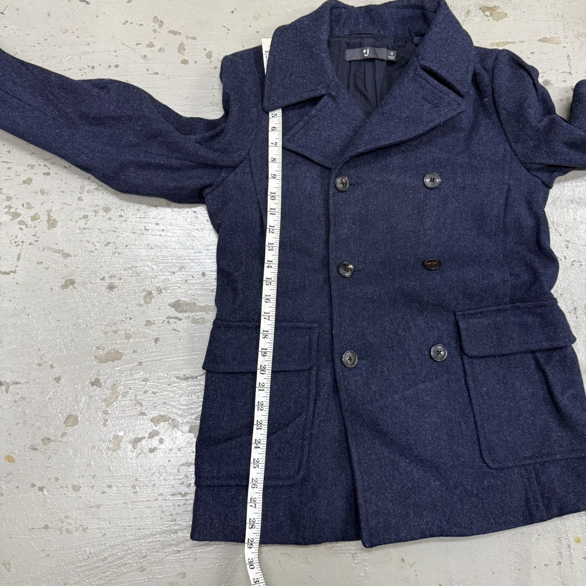 Jil Sander Jil Sander J+ Double Breasted Peacoat Jacket Size US M / EU 48-50 / 2 - 4 Thumbnail