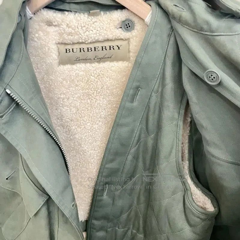 Burberry Burberry Women's Green Wool Short Jacket. Size M / US 6-8 / IT 42-44 - 5 Thumbnail