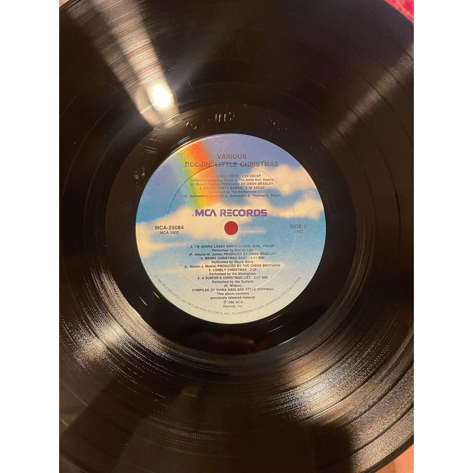 INTENTIONALLY BLANK Rockin' Little Christmas LP vintage vinyl record album music Size ONE SIZE - 4 Thumbnail