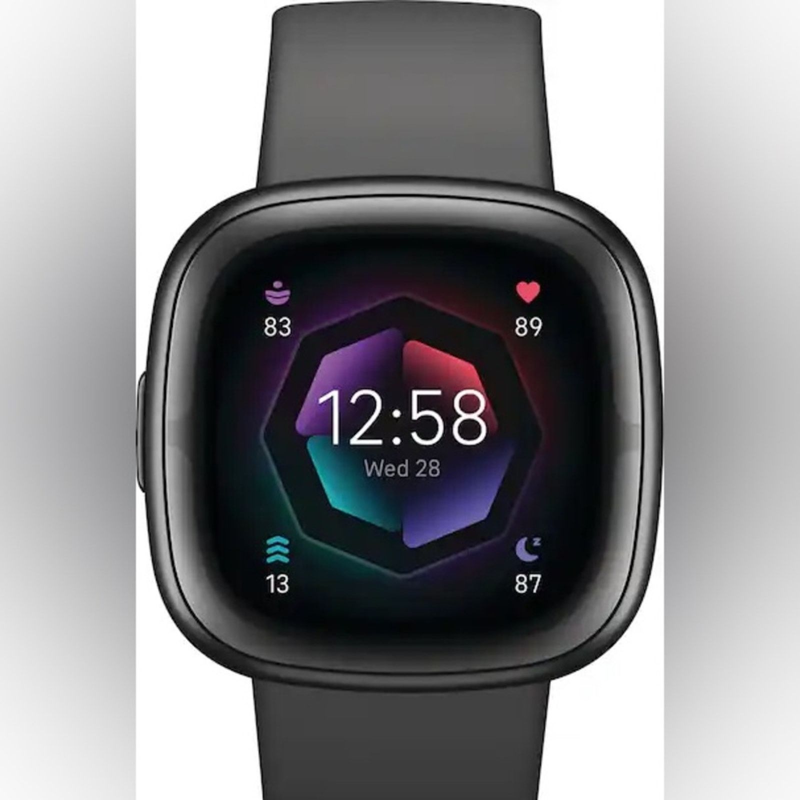 Fitbit Fitbit - Sense 2 Advanced Health Smartwatch - Graphite Size 26 - 3 Thumbnail