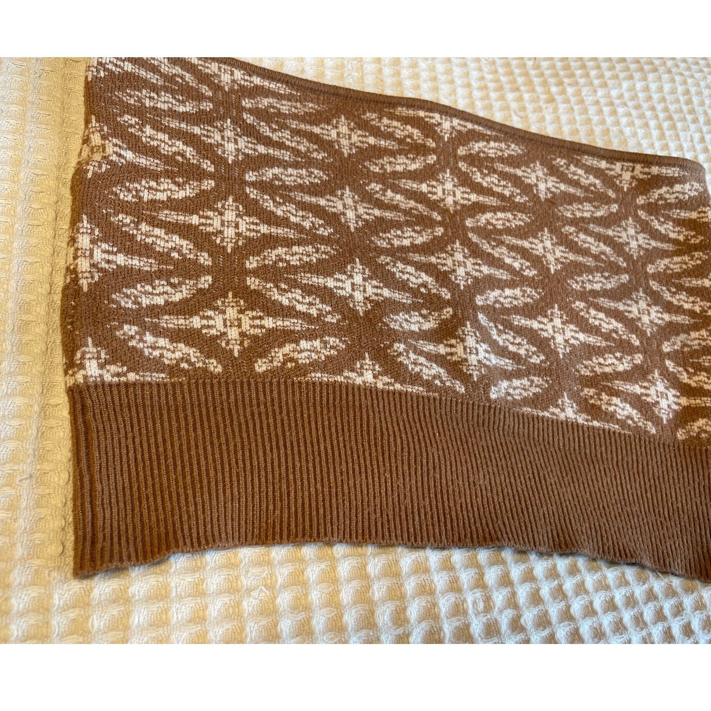 Free People Intimately Free People Boho Brown Print Crop Tube Top Medium Size M / US 6-8 / IT 42-44 - 2 Thumbnail