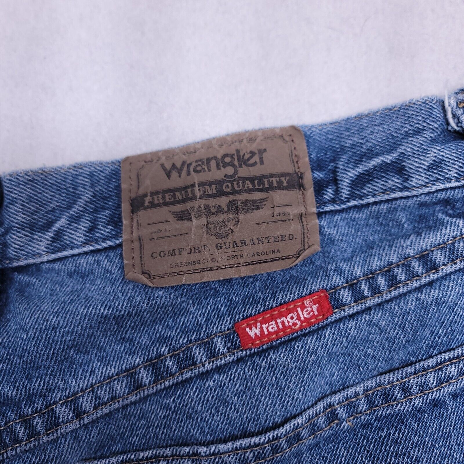 Wrangler Wrangler Casual Button Zip Denim Jeans Mens Size 33x30 Blue Size US 33 - 4 Thumbnail