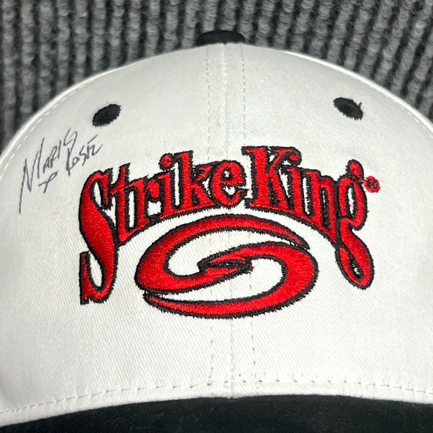 VINTAGE Strike King Autographed Fishing Cap by Mark Rose Men's
