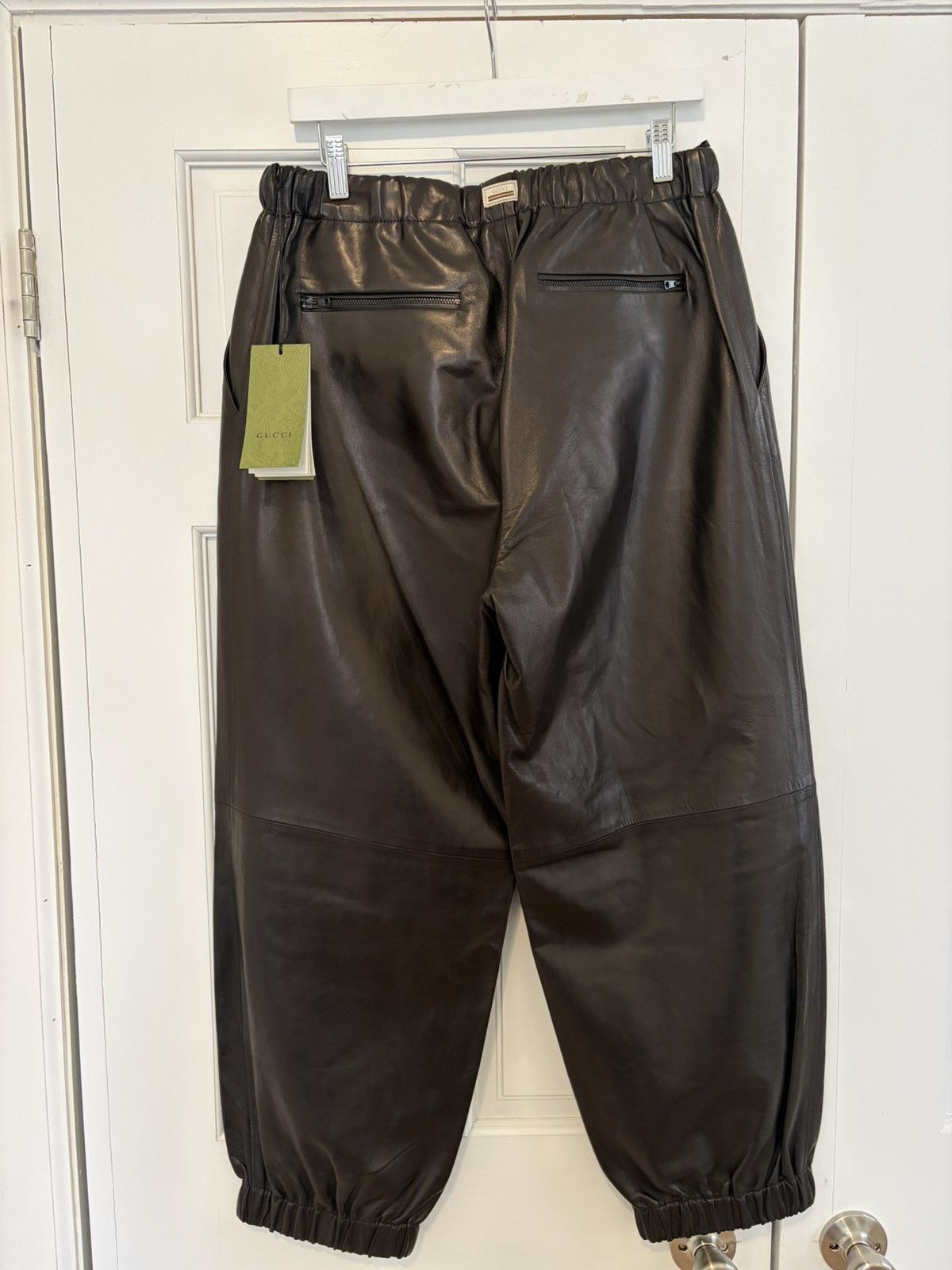 Gucci Gucci Leather Trouser Size US 34 / EU 50 - 3 Thumbnail