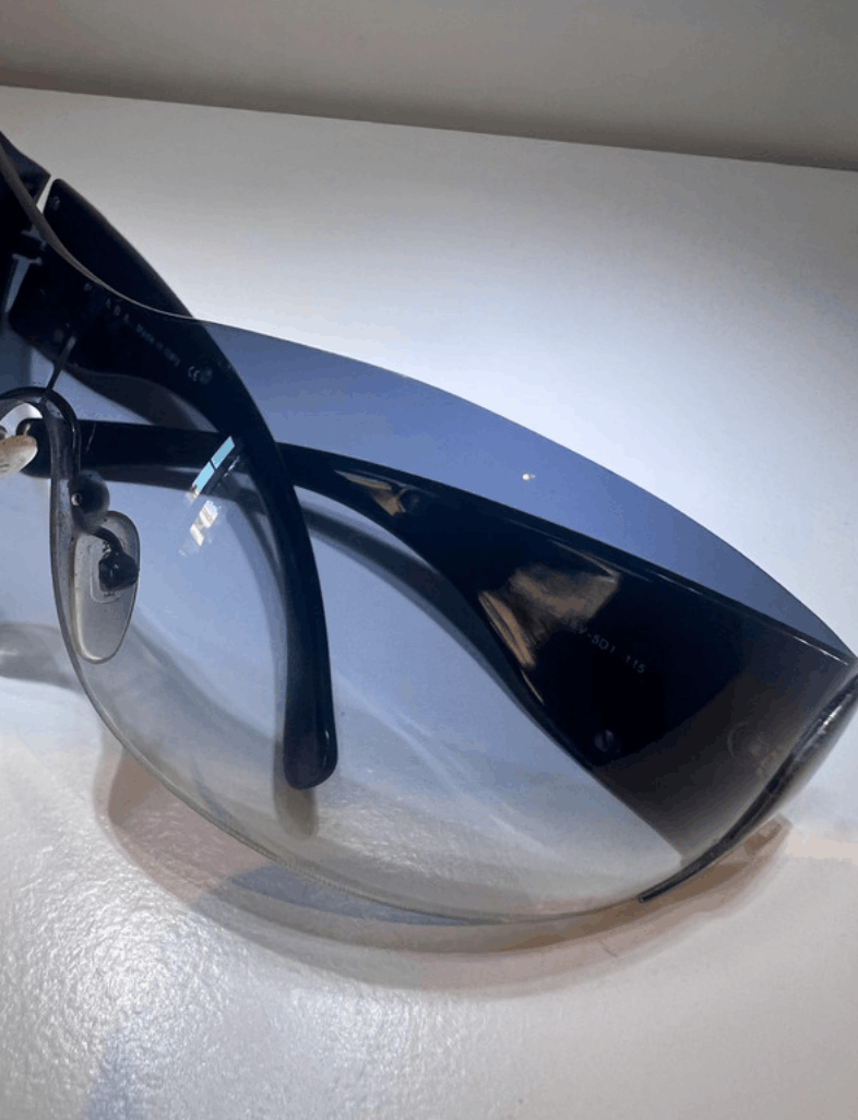 Prada PRADA Sunglasses Flame 2004 Star Mask Fire Chrome Silver Size ONE SIZE - 8 Thumbnail