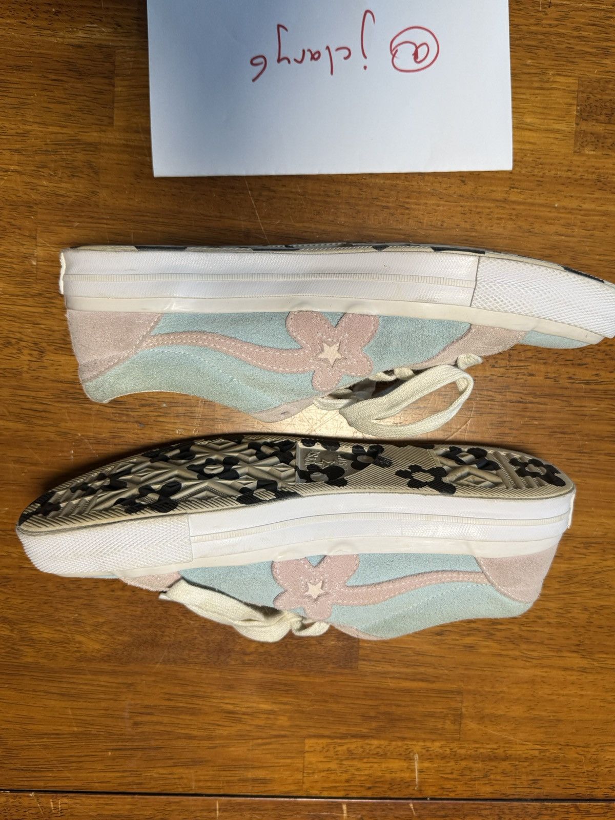 Golf le Fleur Golf Le Fleur Converse Baby Blue & Pink Size US 9.5 / EU 42-43 - 6 Thumbnail