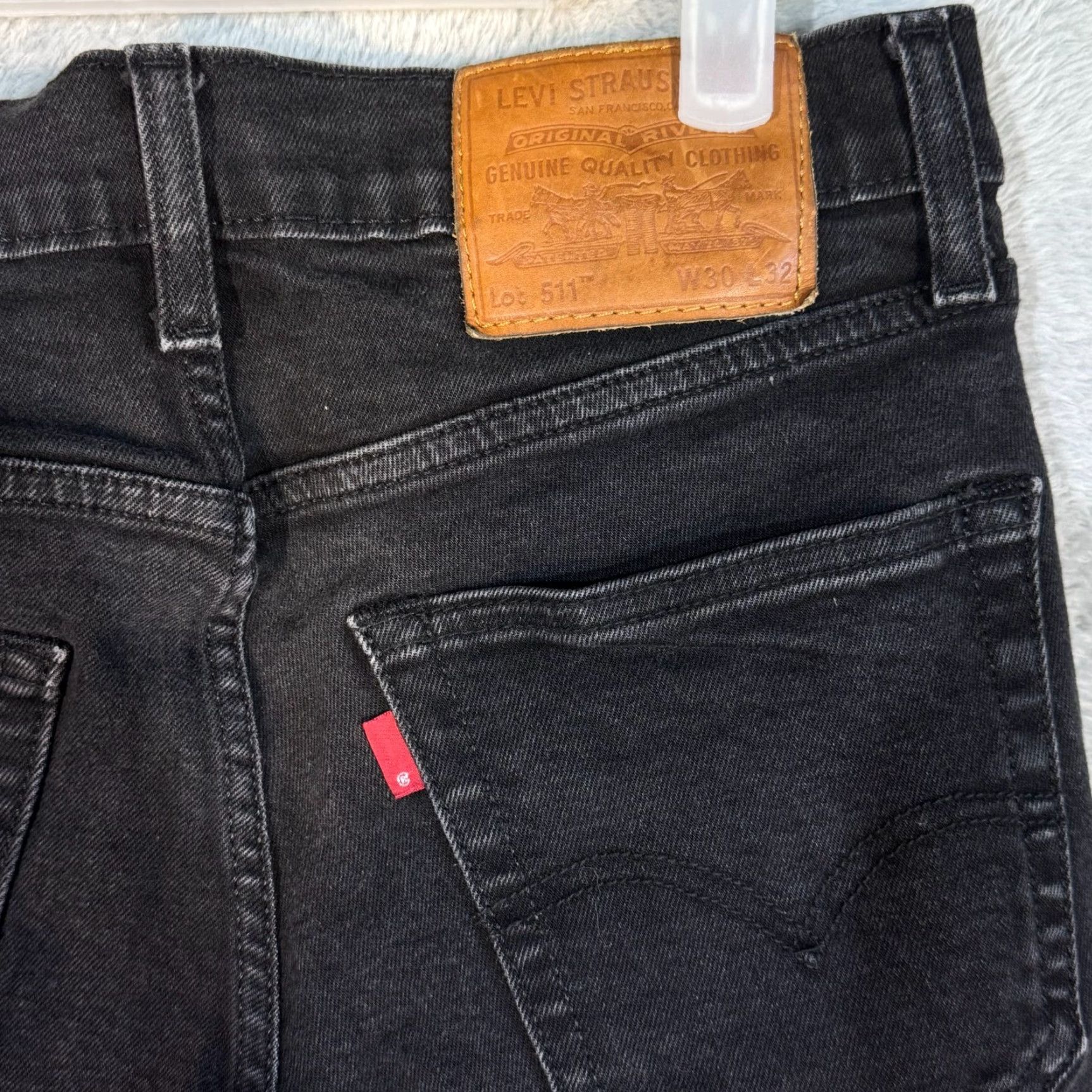 Levi's Levi’s 511 Jeans Men’s 30x32 Blue Denim Stretch Medium Wash Straight Leg Jeans Size US 30 / EU 46 - 7 Thumbnail