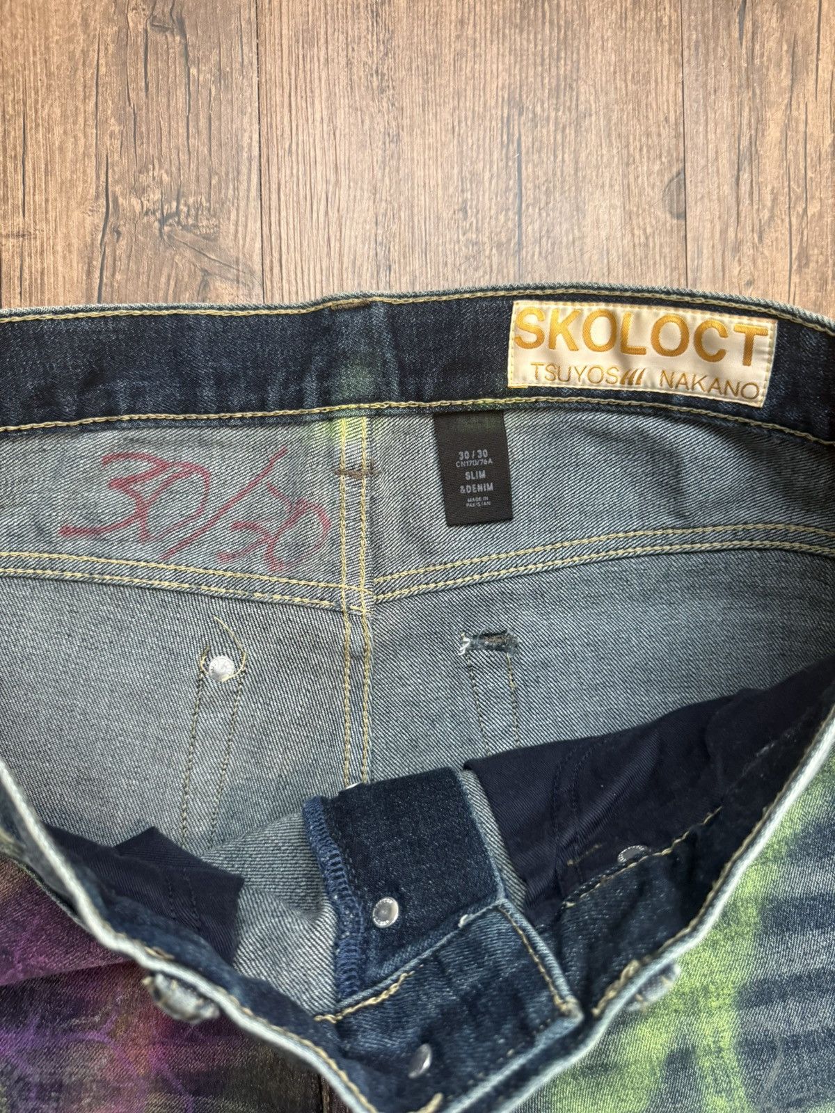 Skoloct Skoloct graffiti painted jeans Size US 32 / EU 48 - 3 Thumbnail