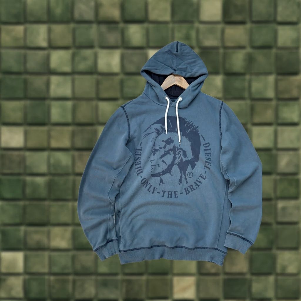 Diesel VINTAGE Diesel Hoodie Men S Blue Big Logo 90s Y2K Streetwear Pullover Size US S / EU 44-46 / 1 - 1 Thumbnail