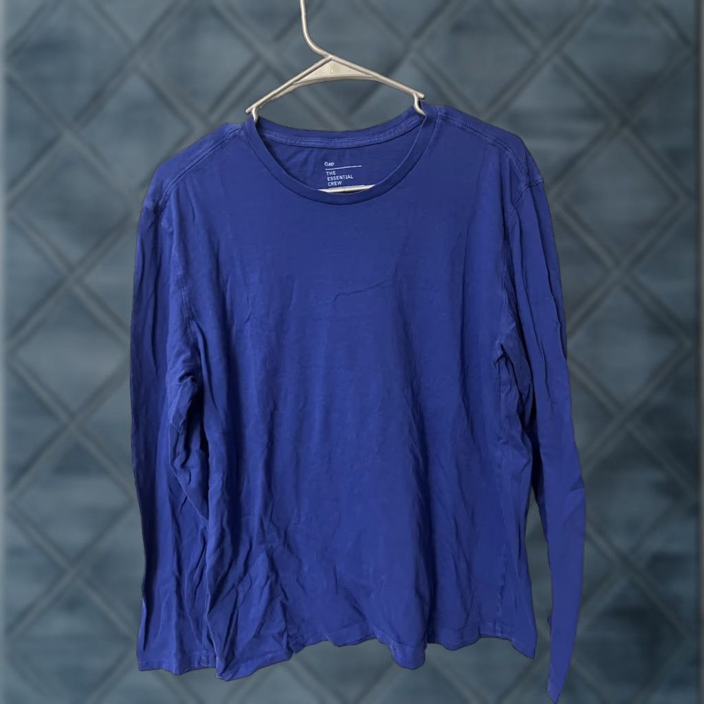 Gap Gap Men’s Short Sleeve T-Shirt Large Blue Crew Neck Basic Tee Cotton” Size US L / EU 52-54 / 3 - 1 Thumbnail