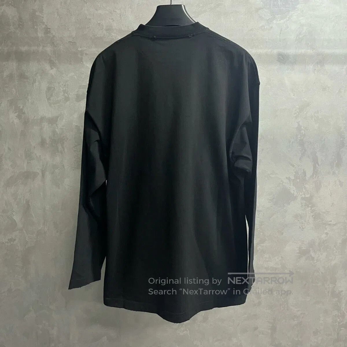 Balenciaga Balenciaga Black Logo Print Long Sleeve T-Shirt. Size US S / EU 44-46 / 1 - 2 Thumbnail