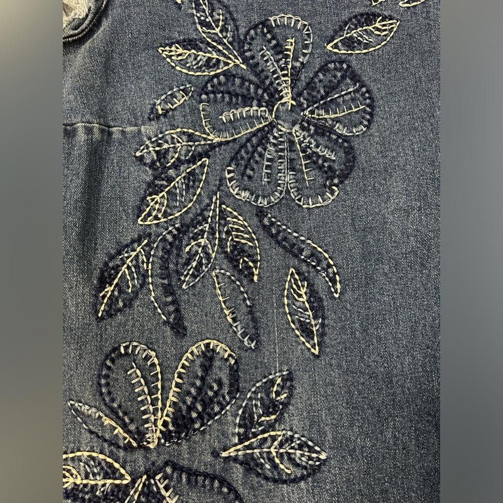 Designer Nanette Lepore l Denim Fringe Dress XS Size XS / US 0-2 / IT 36-38 - 8 Thumbnail