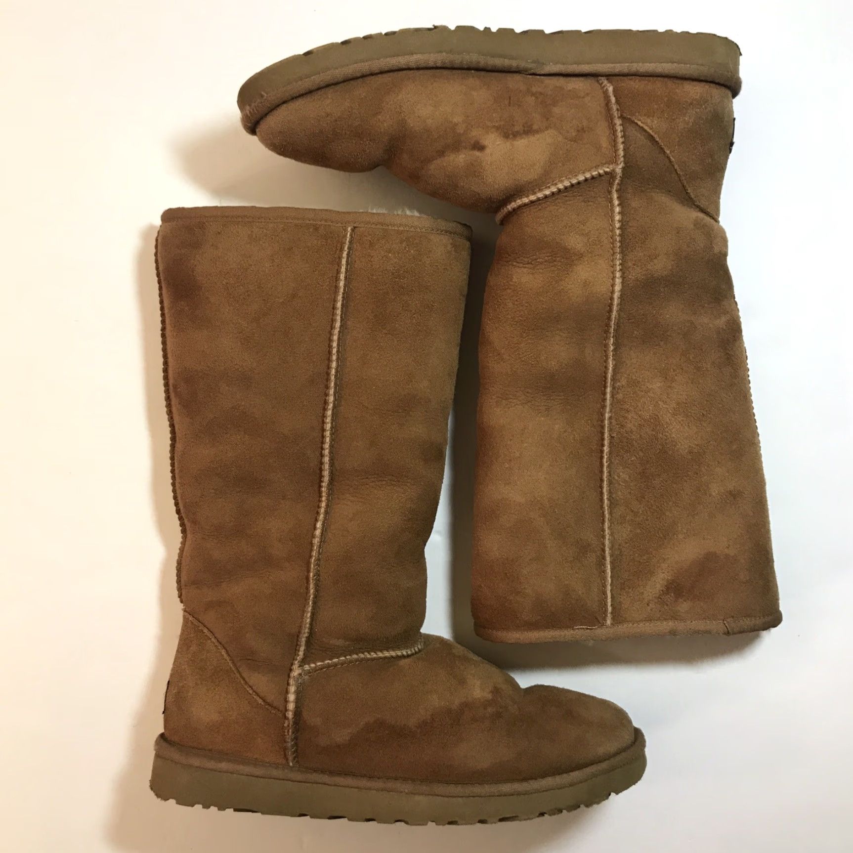 Ugg UGG Boots Knee High Fur Lined Chestnut Brown Size 9 Womens Winter Outdoor Comfort Size US 9 / IT 39 - 3 Thumbnail