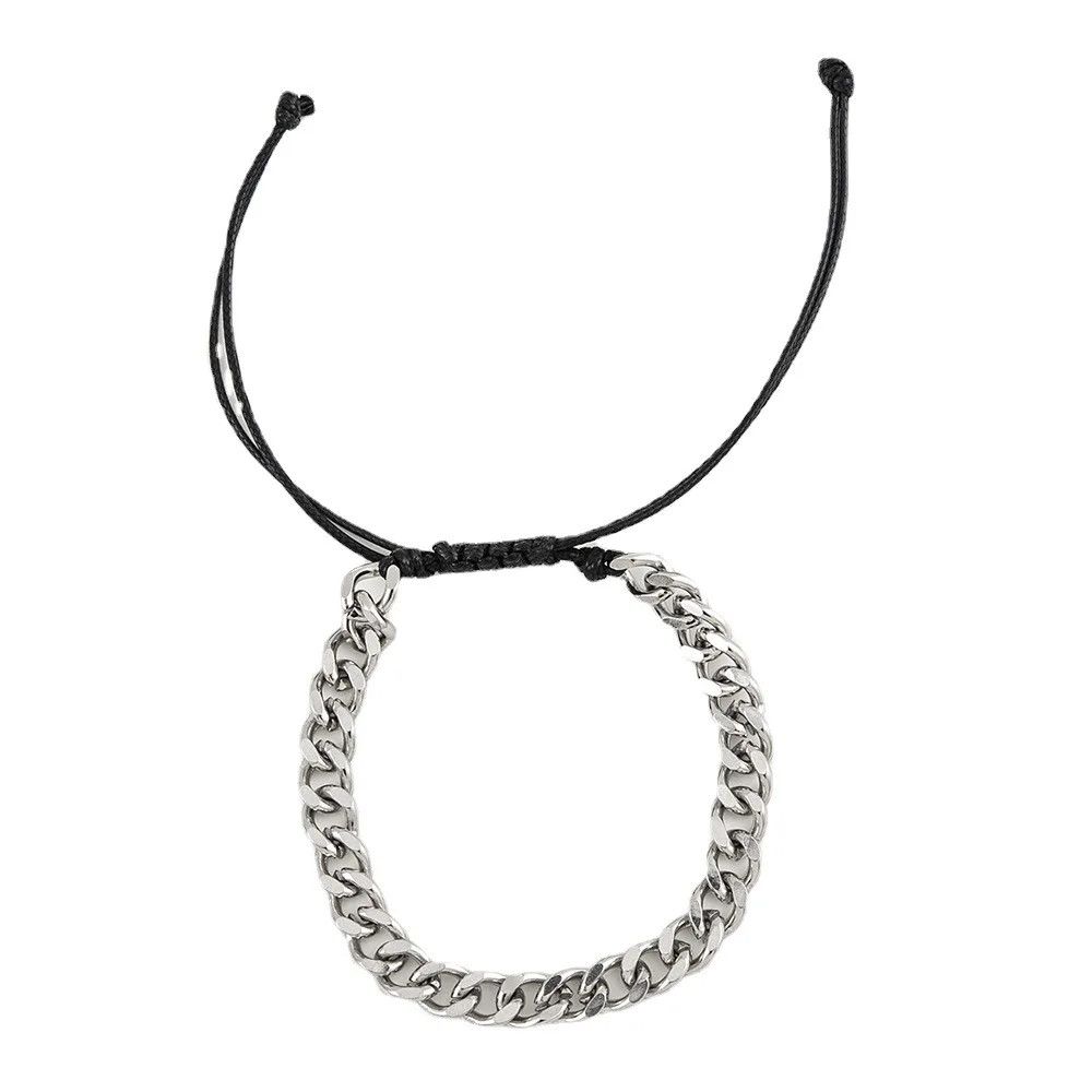 Jewelry Cuban Chain Bracelet Retro Wax Size ONE SIZE - 3 Thumbnail