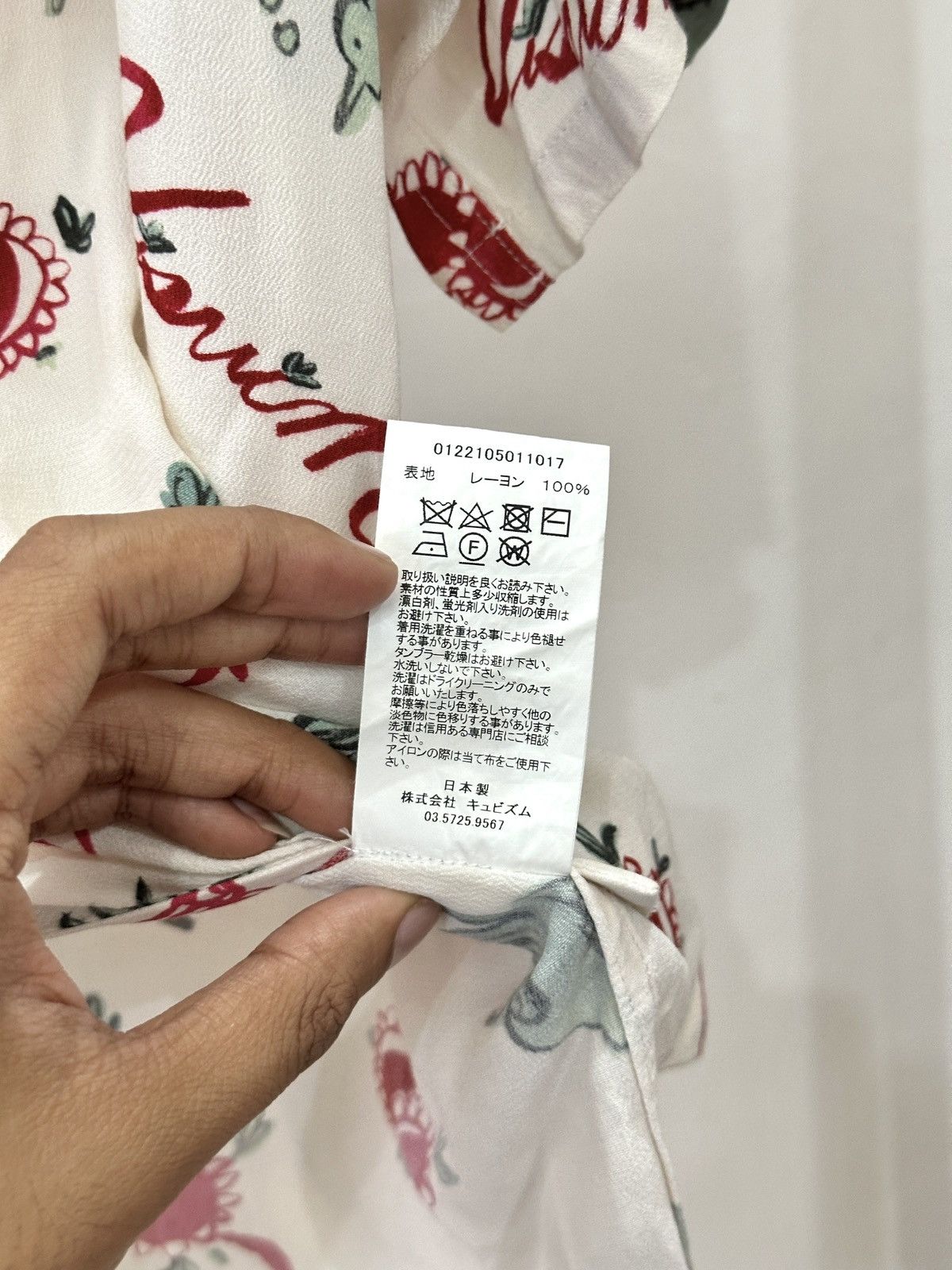 Visvim Visvim Wallis Sunnybird shirt 22SS "White/Red" size 3 Size US L / EU 52-54 / 3 - 8 Thumbnail