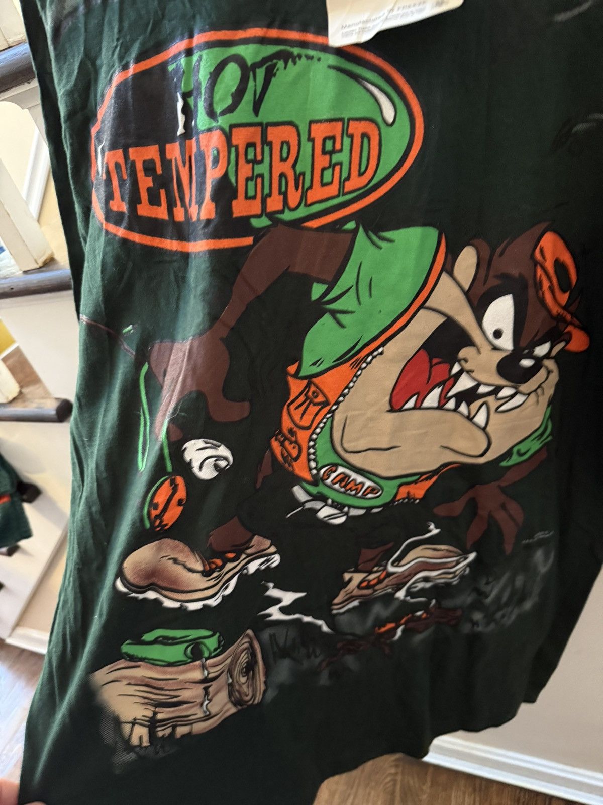 Vintage × Warner Bros Vintage Deadstock Looney Tunes Tasmanian Devil Tee Size US XL / EU 56 / 4 - 4 Thumbnail