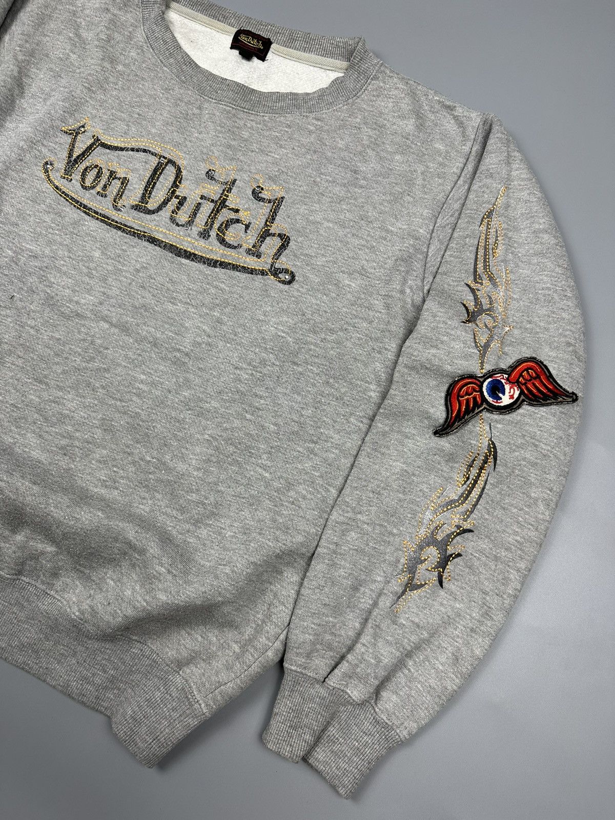 Designer × Von Dutch 🔥Sick🔥Vintage Von Dutch Flames Sweatshirt Size US M / EU 48-50 / 2 - 5 Thumbnail