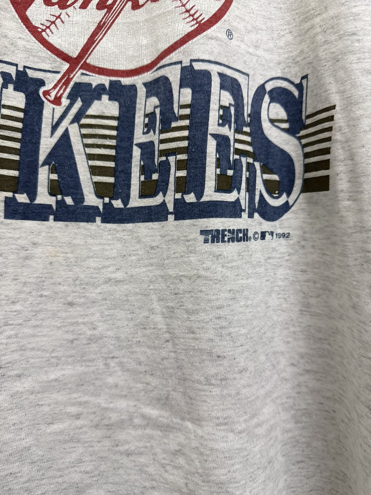 MLB Vintage 90’s MLB New York Yankees Trench Tees Size US L / EU 52-54 / 3 - 3 Thumbnail