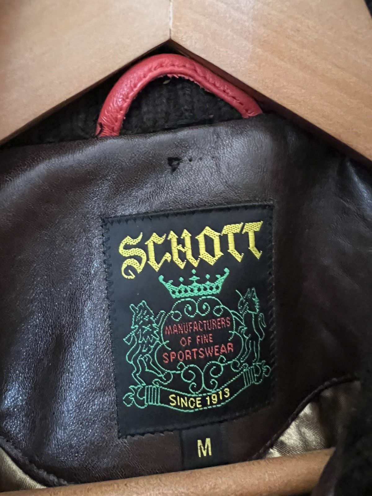 Schott Schott Brothers Rare Vintage Leather Bomber Jacket Size US L / EU 52-54 / 3 - 7 Thumbnail