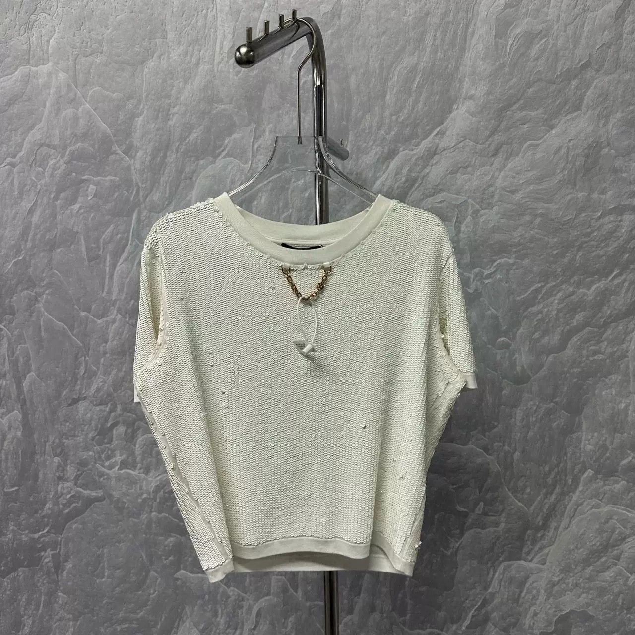 Louis Vuitton Louis Vuitton Sequin Chain Short Sleeve T-Shirt L Size L / US 10 / IT 46 - 1 Thumbnail