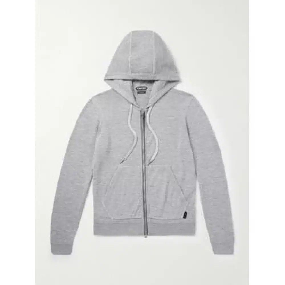 Gucci × Tom Ford GUCCI GRAY ZIP HOODIE SIZE XL | Grailed