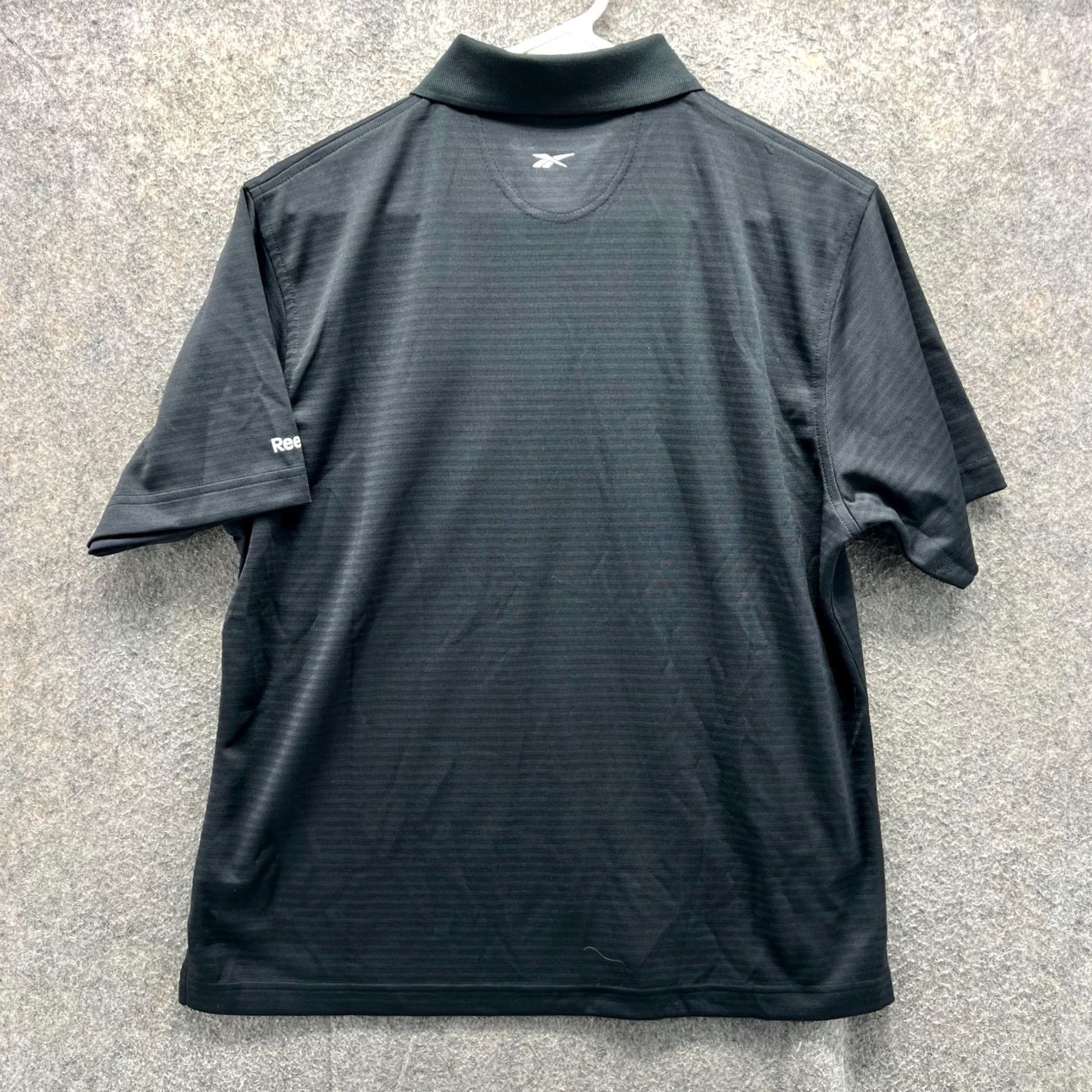 Reebok Reebok Polo Shirt Mens L Black Short Sleeve Button Collared Golf Activewear Casual Size US L / EU 52-54 / 3 - 2 Thumbnail