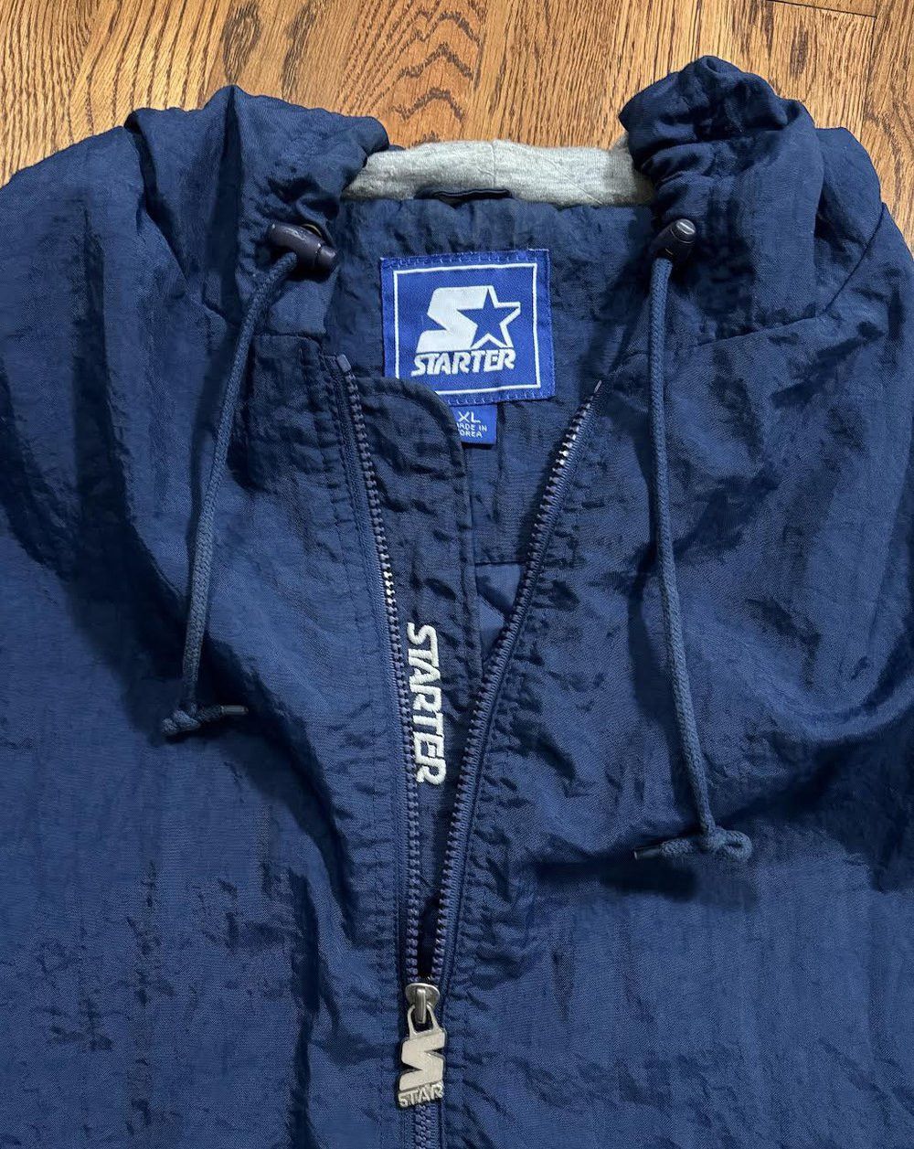 Starter × Vintage Vintage Starter Michigan Wolverines Hooded Jacket (Size XL) Size US XL / EU 56 / 4 - 2 Thumbnail