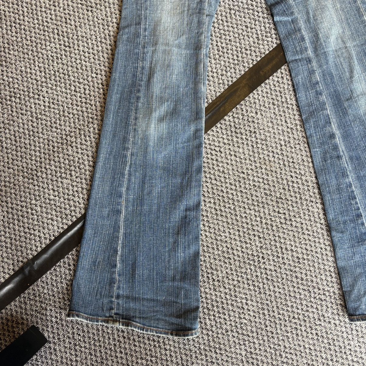 If Six Was Nine Flare Cargo Jeans Blue Denim Georgia Love Size 26’ Size 26" / US 2 / IT 38 - 5 Thumbnail