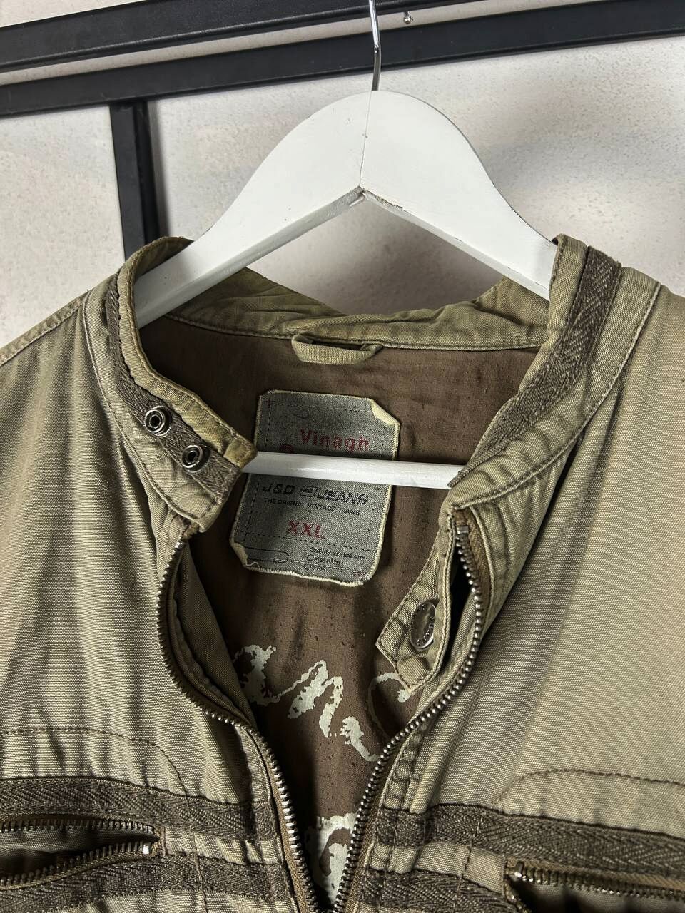 Japanese Brand Vintage Utility Zip Jacket Minimalist Military Olive Y2K Size US L / EU 52-54 / 3 - 6 Thumbnail