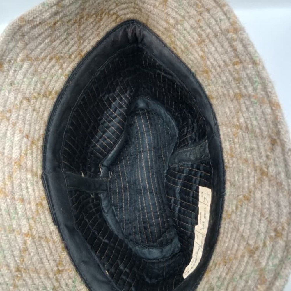 The Unbranded Brand Vintage 70s 80s Wool Tweed Bucket Hat Flecked Brown Beige Size ONE SIZE - 3 Thumbnail