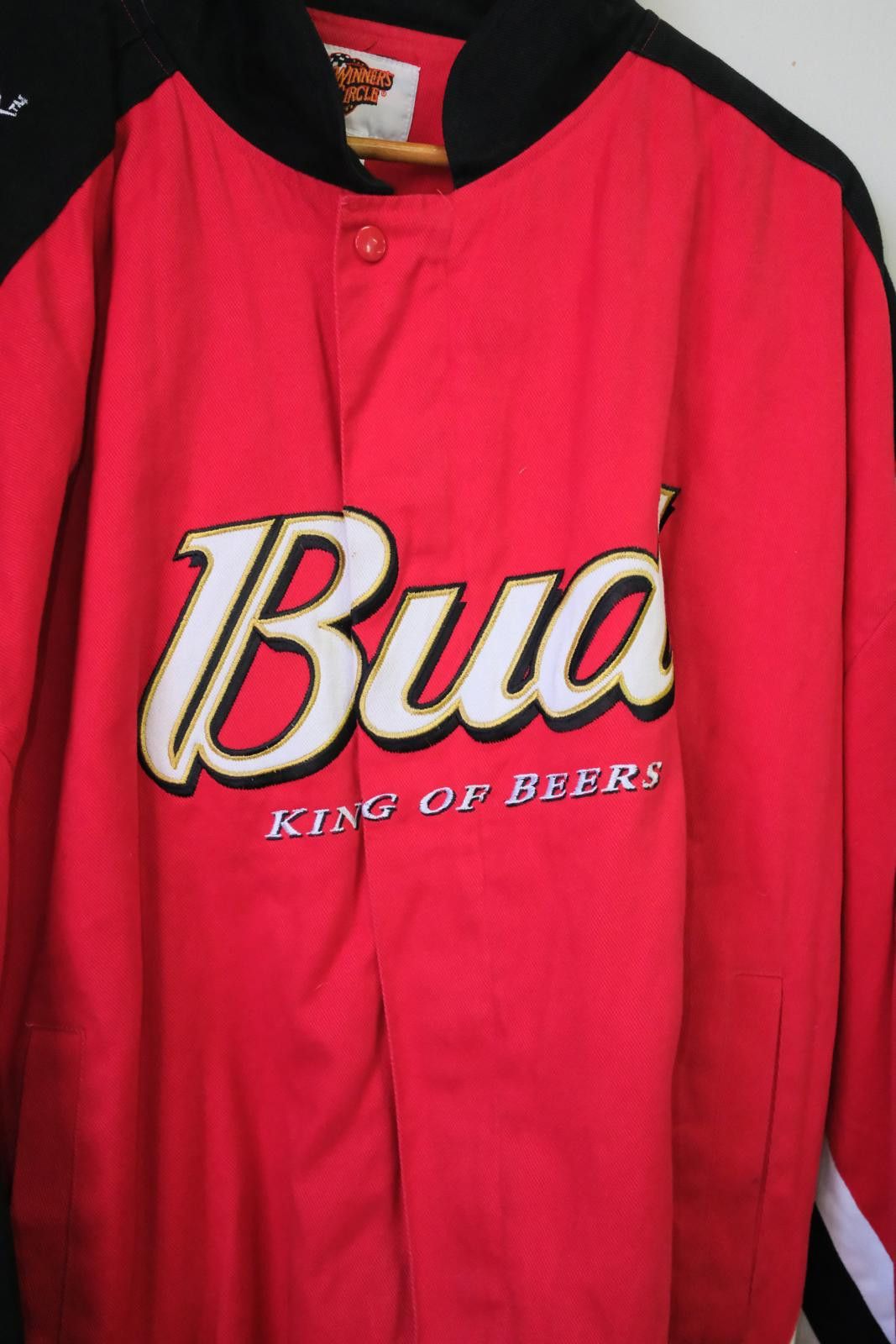 Winners Circle 00's Winner Circle Bud King Of Beer Nextel Cup Series Jacket Size XXL / US 16-18 / IT 52-54 - 3 Thumbnail