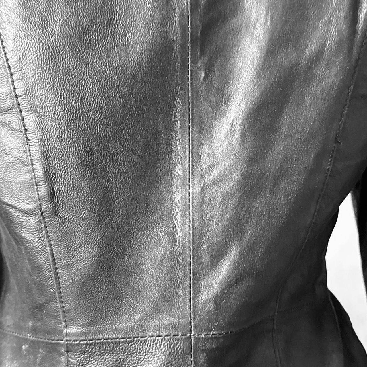 Vintage Iconic leather fitted jacket Size S / US 4 / IT 40 - 7 Thumbnail