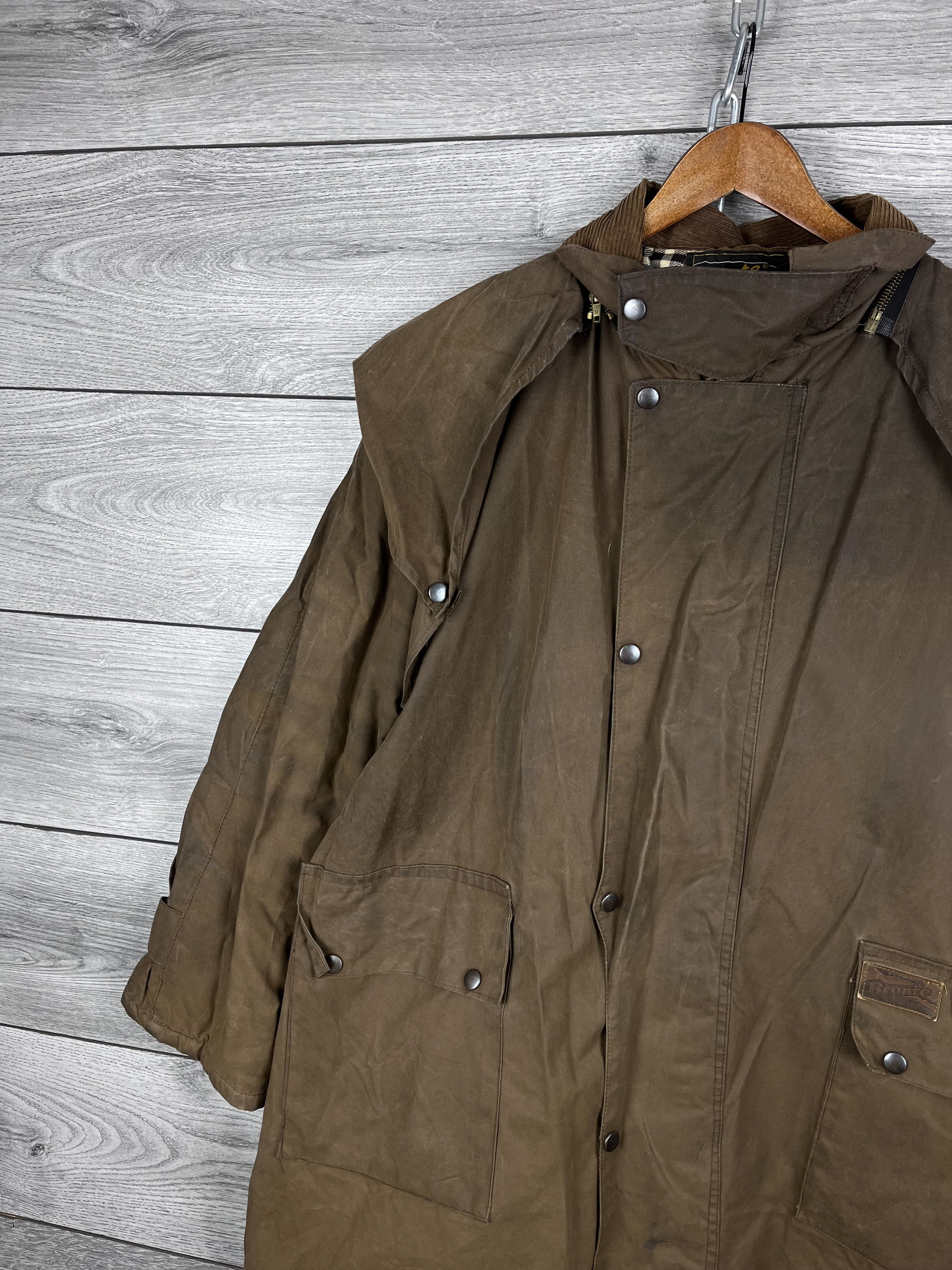 Bronze 56k Vintage men's waxed jacket Bronte classic made in England Size US S / EU 44-46 / 1 - 3 Thumbnail