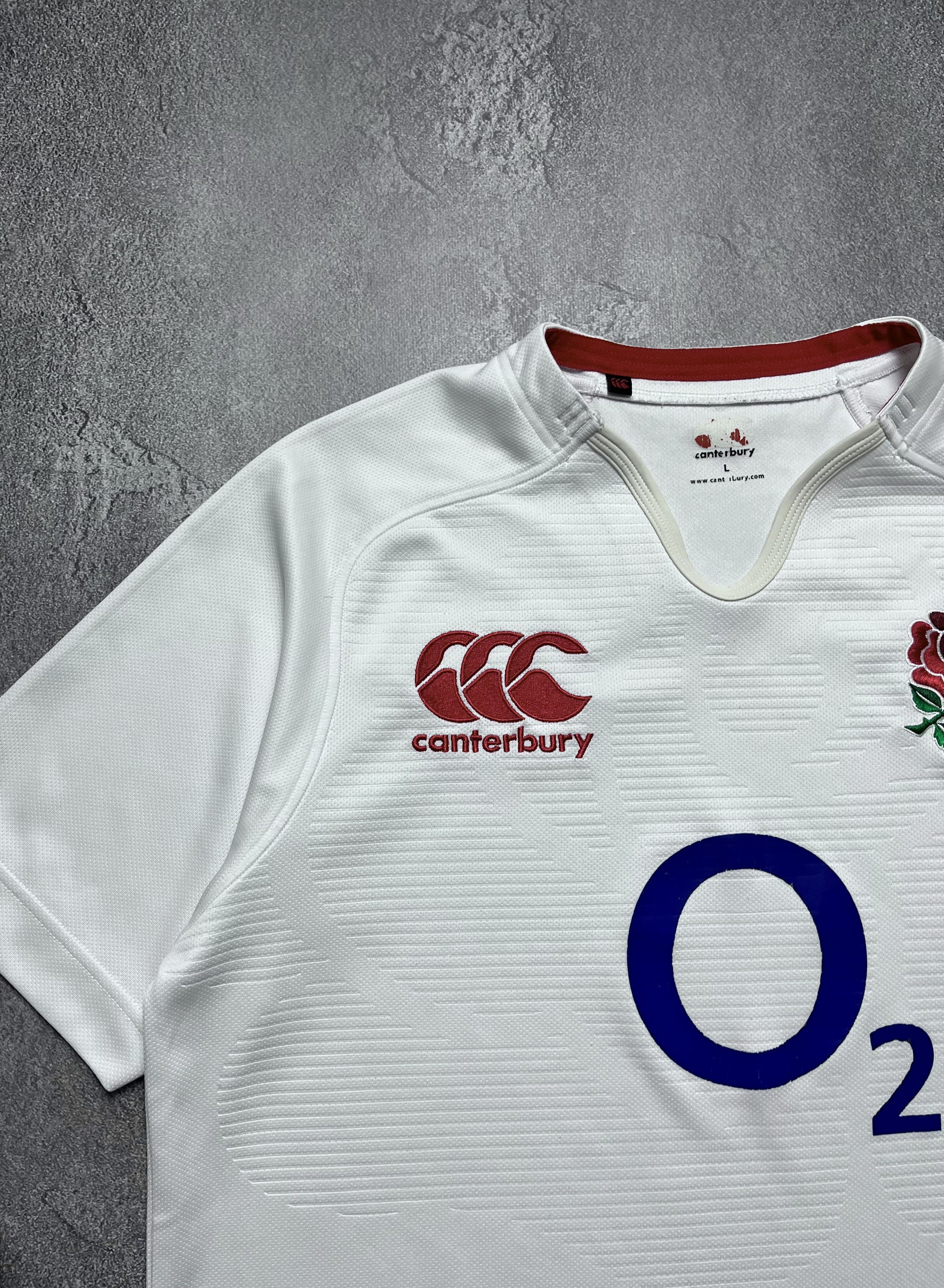 Vintage Canterbury O2 England National Team Rugby Shirt Sports 90s Size US L / EU 52-54 / 3 - 3 Thumbnail