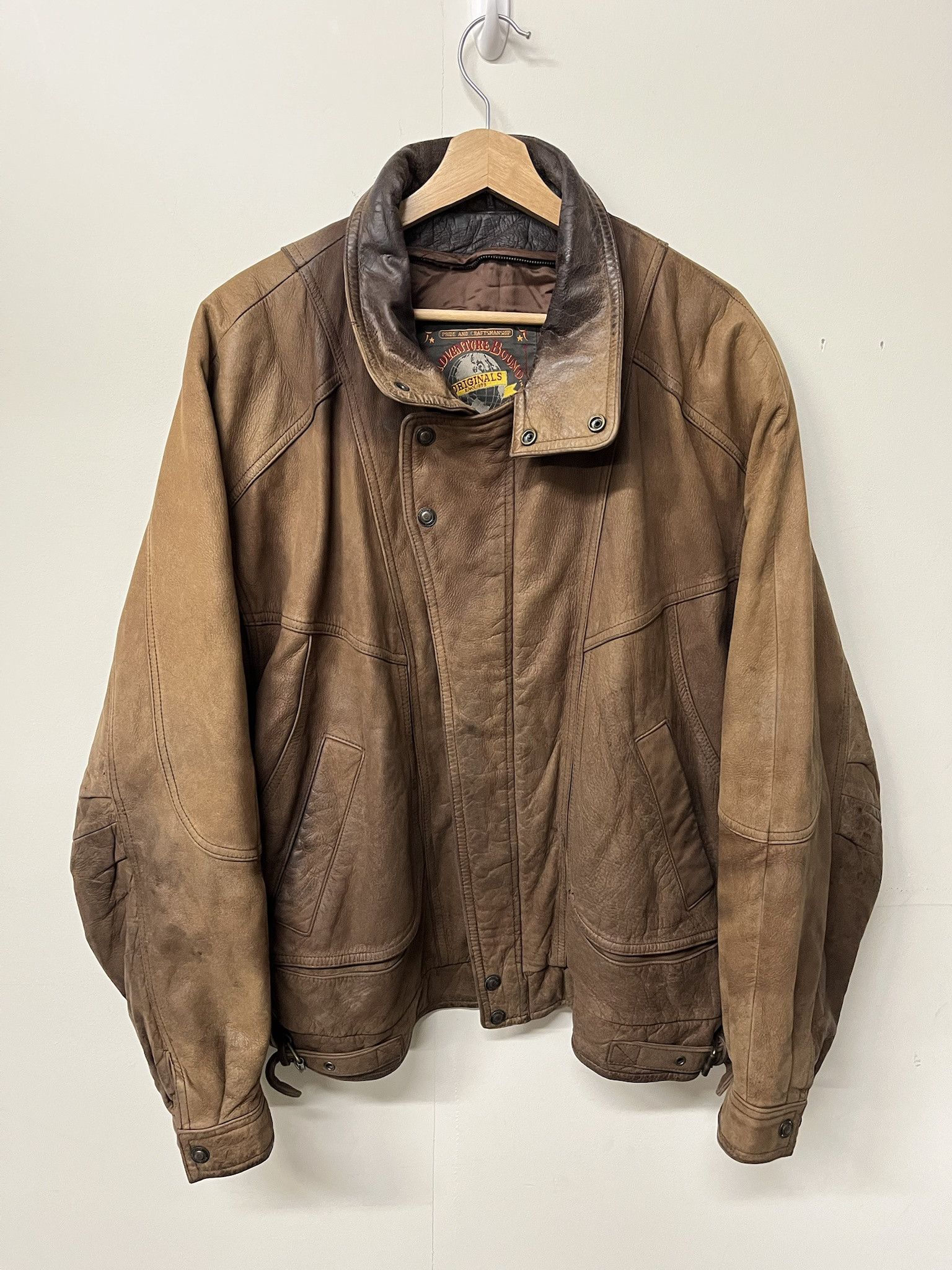 Vintage × Wilsons Leather Vintage 1980s Wilsons Adventure Bound Leather Quilted Jacket Size L Size US L / EU 52-54 / 3 - 1 Thumbnail
