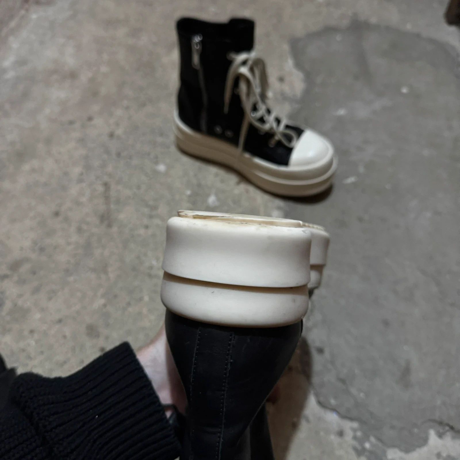 Rick Owens Rick owens mega bumber high top ramones Size US 9 / IT 39 - 8 Thumbnail