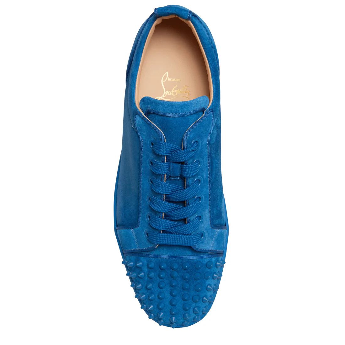 Christian Louboutin o1s1wg110924-louis-junior-spikes-sneaker-in- Blue Size US 8 / EU 41 - 4 Thumbnail